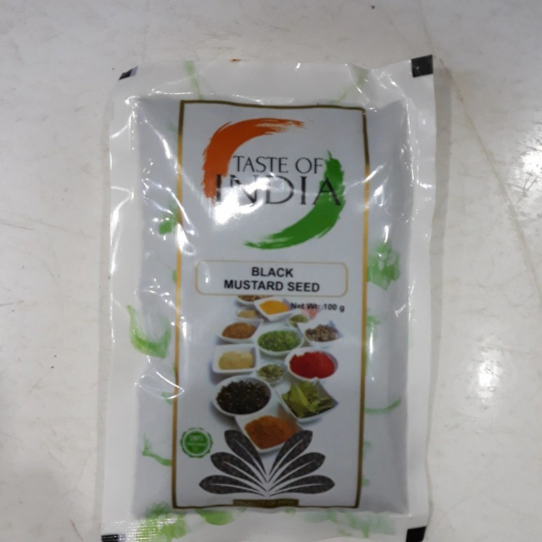 

Black Mustard Seed / Biji Mustard TASTE OF INDIA 100 gram