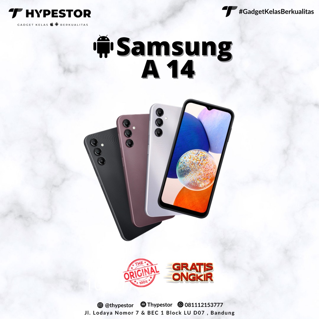Samsung Galaxy A14 5G 6/128 GB Ram 6 Rom 128 GB HP Smartphone Android