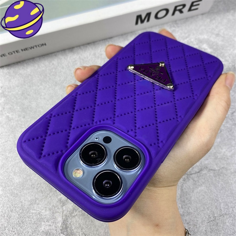 IPHONE [23Baru] Casing Ponsel Logo Fashion Untuk Iphone14 13 12 11 Pro XS MAX XR Luxury 14Plus Silicone Case