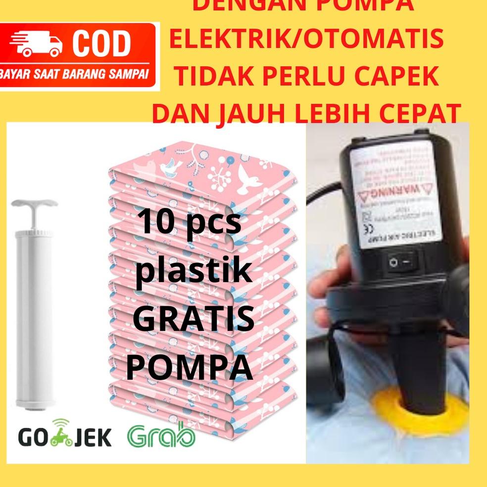 MURAH BANGET Kantong Plastik Vacuum vacum Vakum Bag Pres Se udara Simpan Baju Pakaian Bedcover Bonek