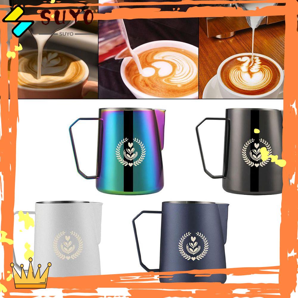 Suyo Pitcher Kopi Espresso Latte Art Bar Stainless Steel Elegan Swan Barista Craft Cream Maker