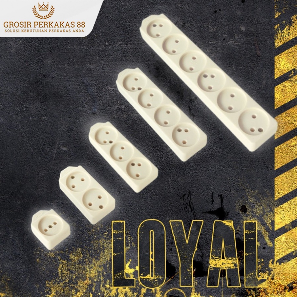 Loyal Stop Kontak Gepeng Colokan Listrik