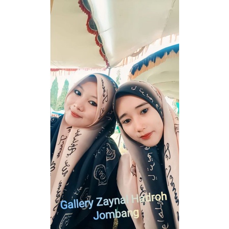 HIJAB PEGON ARAB TERBARU / KERUDUNG SANTRIWATI /  SEGI EMPAT KORAN ARAB