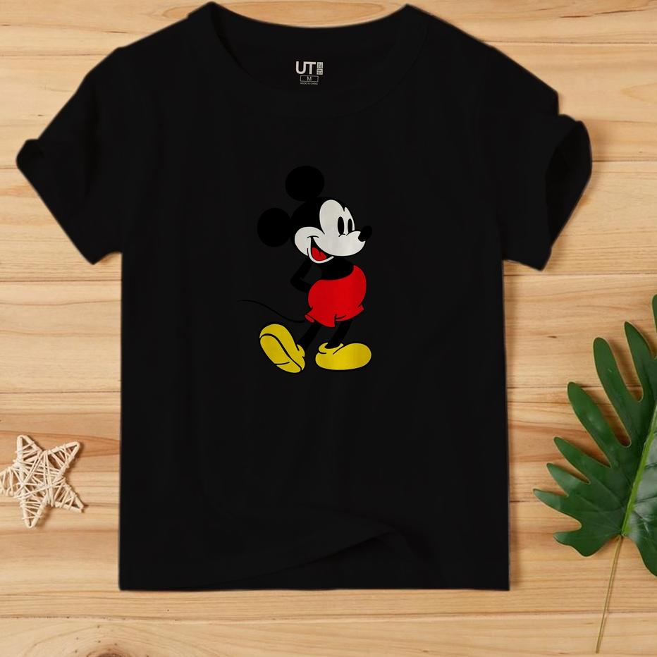 ❅ UNIQLO MICKEY MOUSE PREMIUM Kaos T-Shirt anak Cowok Cewek ➢