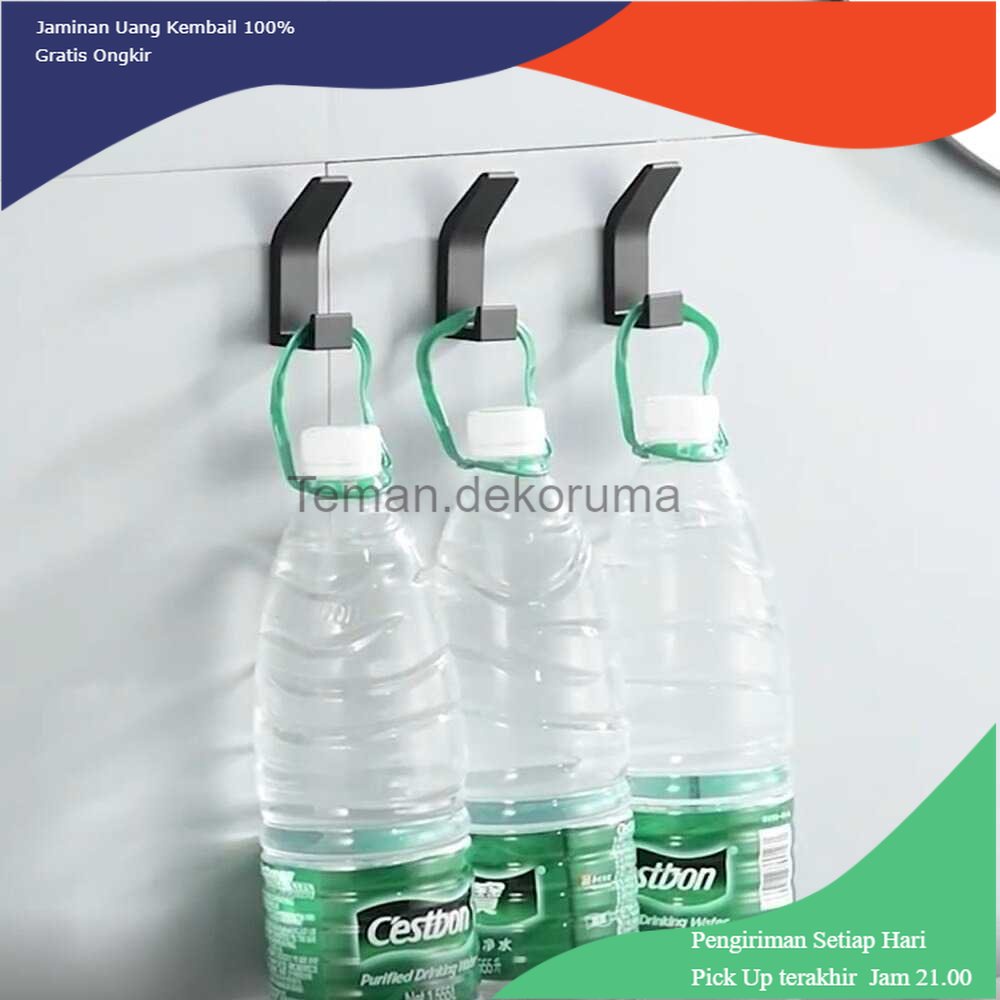 TD - SKT CRMBO Gantungan Dinding Kapstok Hook Hanger Aluminium 5 PCS - CR306