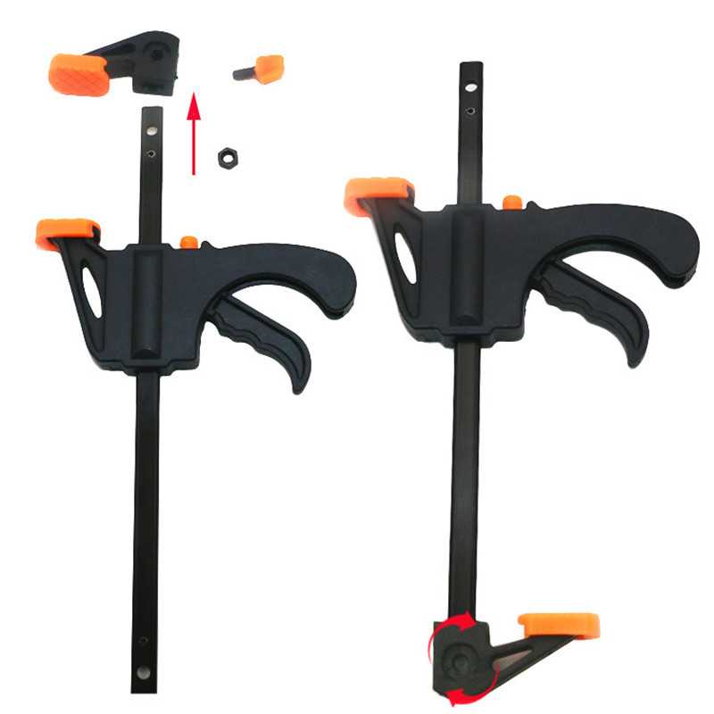 (BISA COD) FTIHSHP Speed Squeeze Ratcheting Clamp Klip Penjepit Kayu - T2106