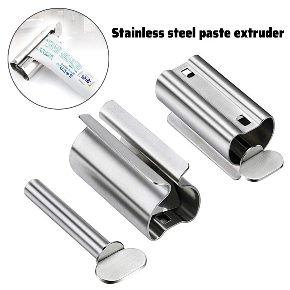 Hot Sale/Tempat Pemeras Pasta Gigi Multifungsi/Dispenser Pemeras Pembersih Wajah Odol Kamar Mandi Stainless Steel Manual