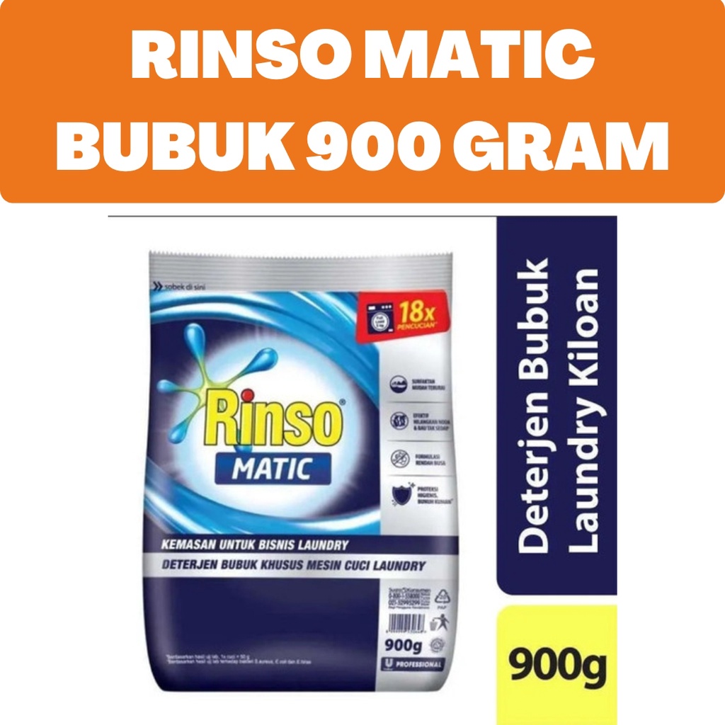 Rinso Matic Professional Deterjen Bubuk 900GR