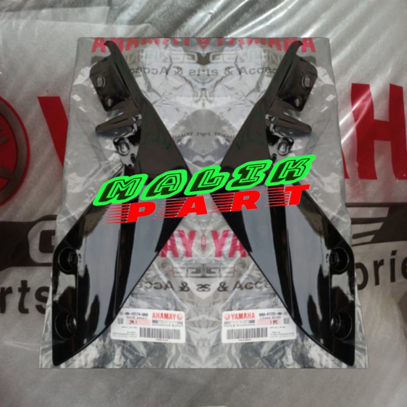 BODY BELAKANG KANAN KIRI MT 15 MT15 HITAM GLOSSY P1 PART ORIGINAL YAMAHA