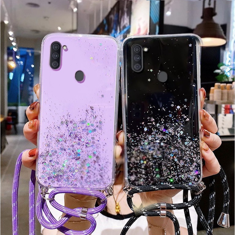 CASING GLITER + TALI ( SAMSUNG A11 / M11 ) CASE GLITER TERLARIS 2023 - ISTIQOMAH ACC