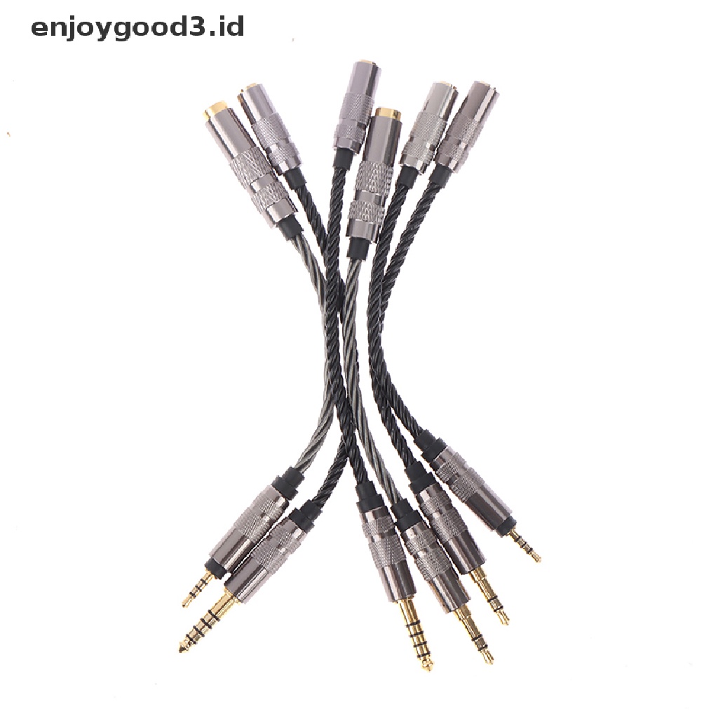 [Rready Stock] Kabel Audio 2.5 Male To 4.4 Female Balanced Cord 2.5mm/4.4mm Ke 3.5mm Adapter (ID)