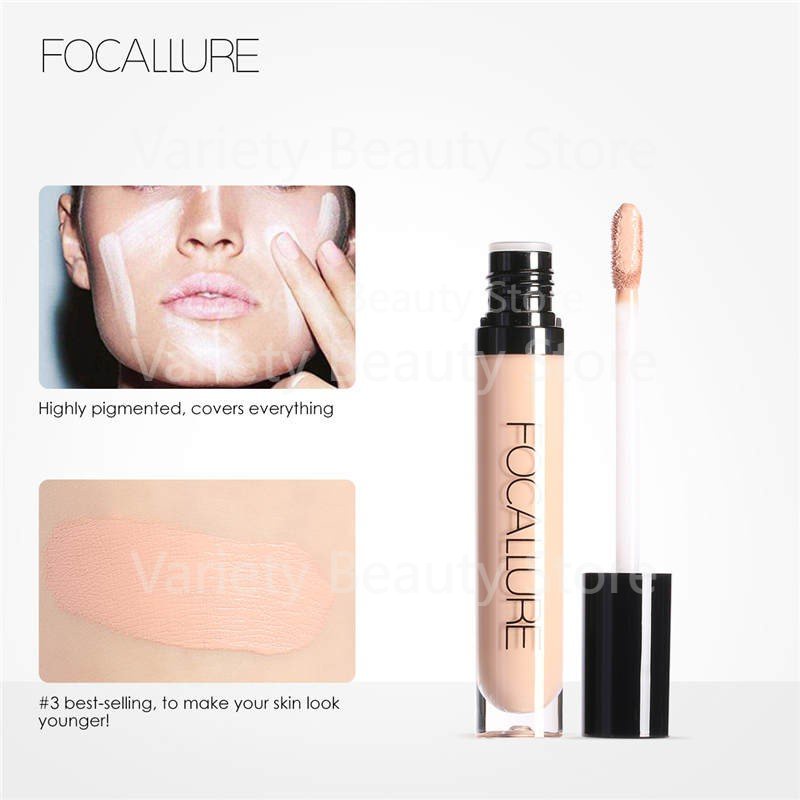 FOCALLURE Blush &amp; Highlighter Palette 3 Colours/FOCALLURE Eyebrow Cream/FOCALLURE Bedak Padat/FOCALLURE 12 Warna Eye Shadow/FOCALLURE Concealer Liquid