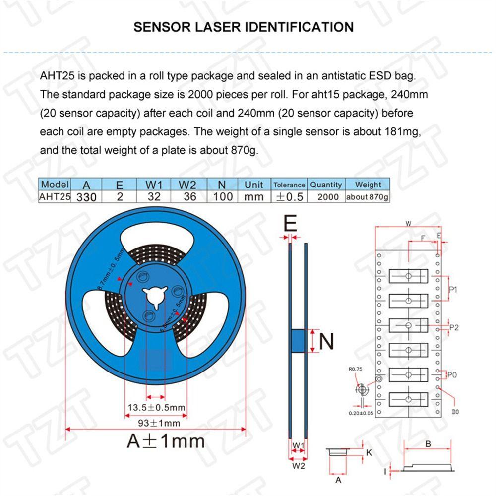 Agustinina Sensor Suhu Dan Kelembaban Suhu Digital Tahan Lama Presisi Tinggi AHT10 Untuk Mengoptimalkan Papan Sensor Signa Digital