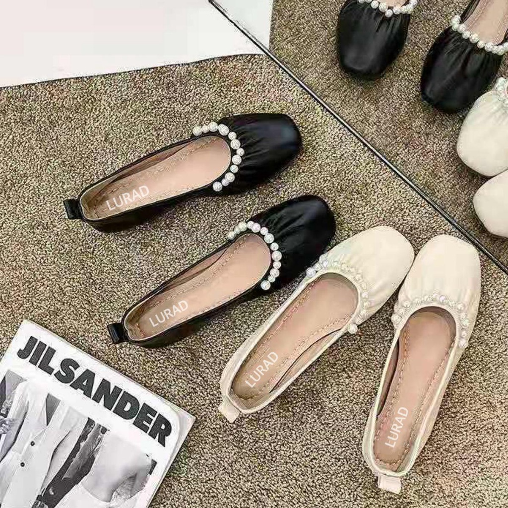 Sepatu Cewek Slip On Ballerina Sekolah Cewek Original Sepatu Flat Pelajar Flat Shoes Wanita Premium Kekinian Bahan Ringan Casual Modis