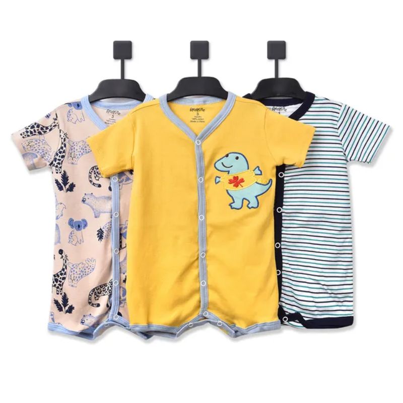 Sleepsuit Romper Jumper Bayi Laki Laki isi 3pcs P011