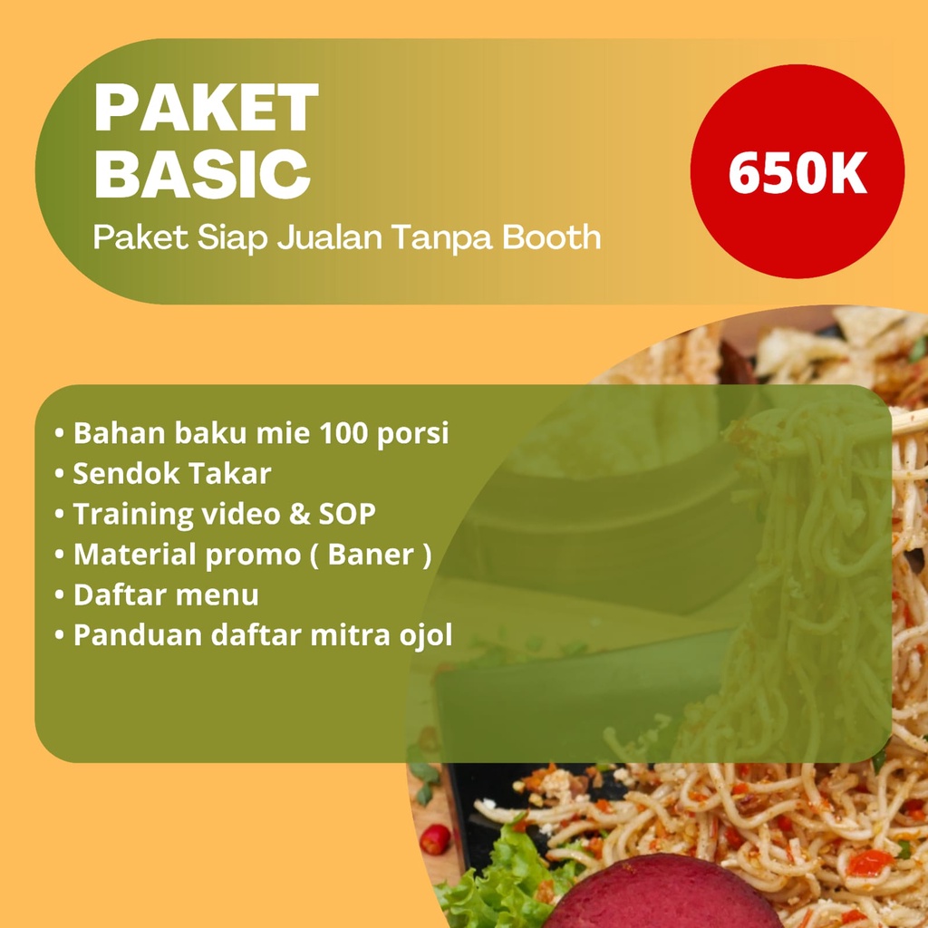 

Paket Usaha Basic Mie Level Kekinian Tanpa Booth