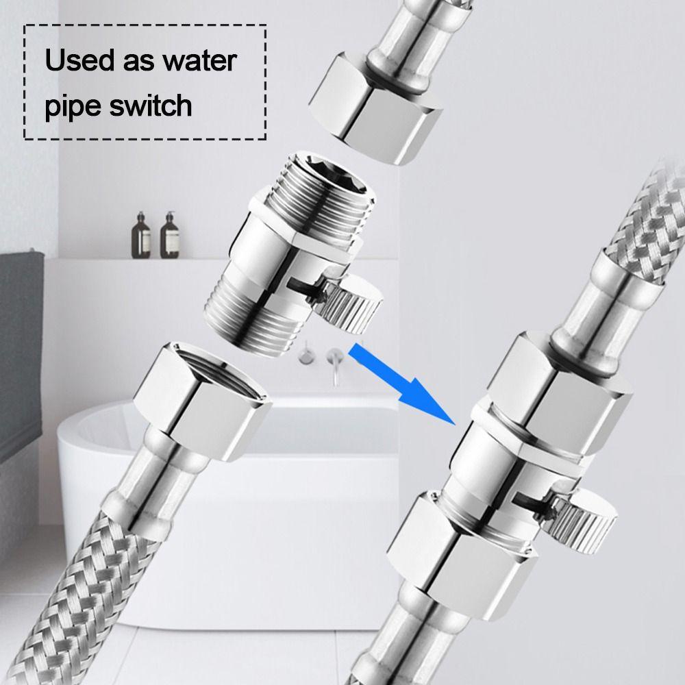 TOP Diverter Valve Shower Kamar Mandi Lurus-Melalui Aksesori Keran Air Mematikan Katup Sudut