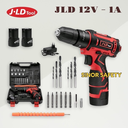 JLD 12V - 1A Cordless Bor with Tool Kit