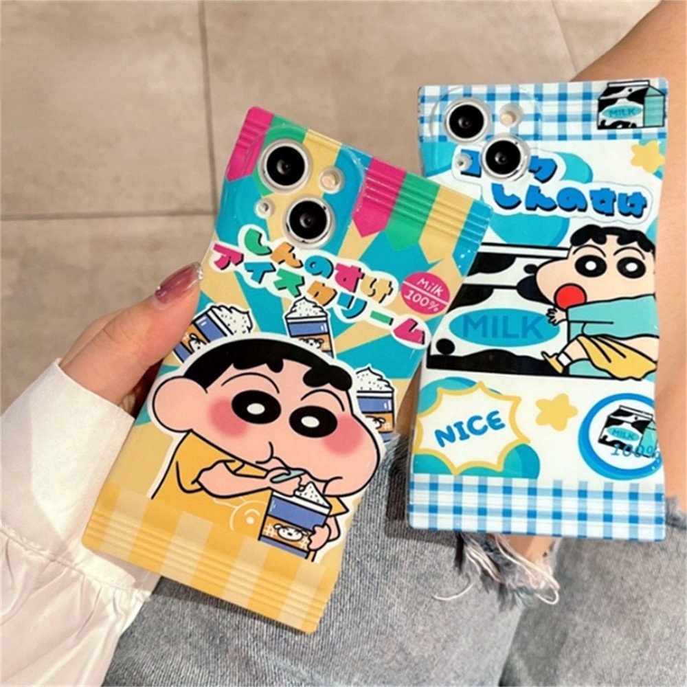 Redmi Note11 Pro Note11S 10C Note10 5G 10A 9C 9A 10 9T 10s Note9 Note8 Poco X3 NFC M3 Crayon Shin chan Ice Cream Milk TPU Soft Cover