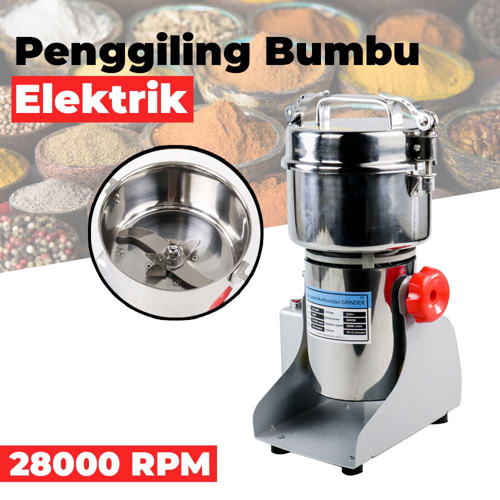 JING GONG YI Penggiling Bumbu Kering Electric Spices Grinder 800g - HC-800Y