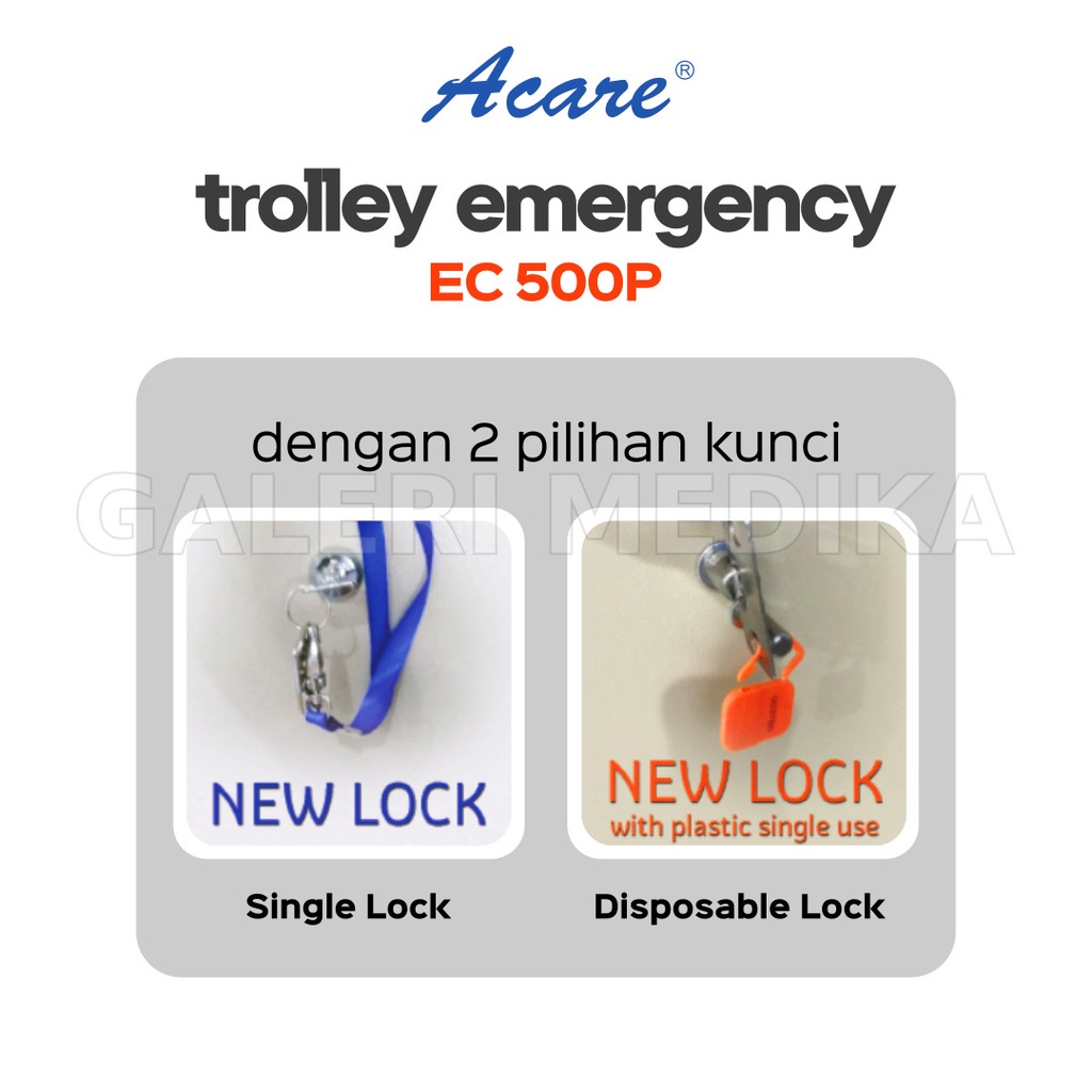 Troli Darurat Acare EC-500P Emergency Cart / Emergency Trolley Acare EC-500P / Troli Emergency