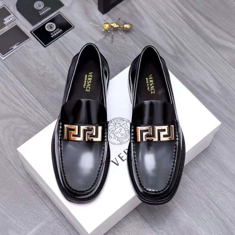 sepatu pria pantofel vers4ce sepatu formal cowok slip on men shoes mirror p1shoes hitam