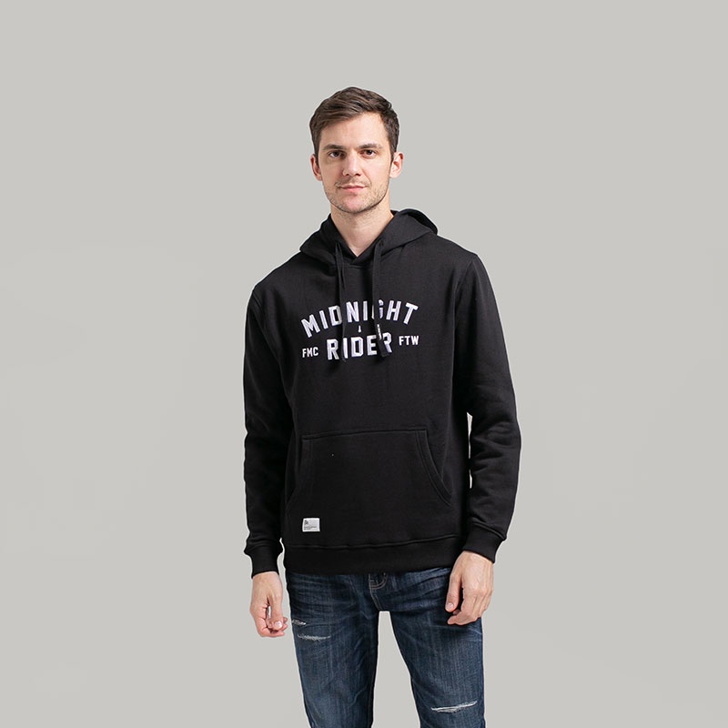 FMC Speed Supply Original Jaket Hoodie Embroidery Cotton Fleece Graphic Pria Hitam 010722