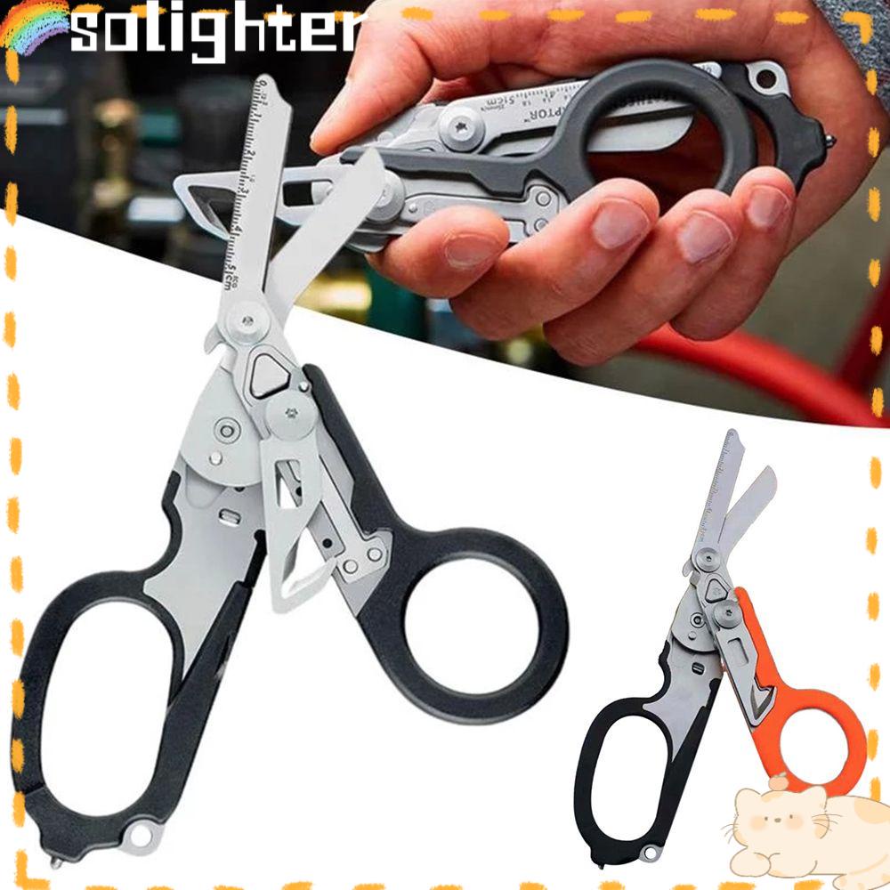 Solighter Multifungsi Response Raptor Tang Lipat Survival Outdoors Adjustable Hand Tools Gunting Serbaguna