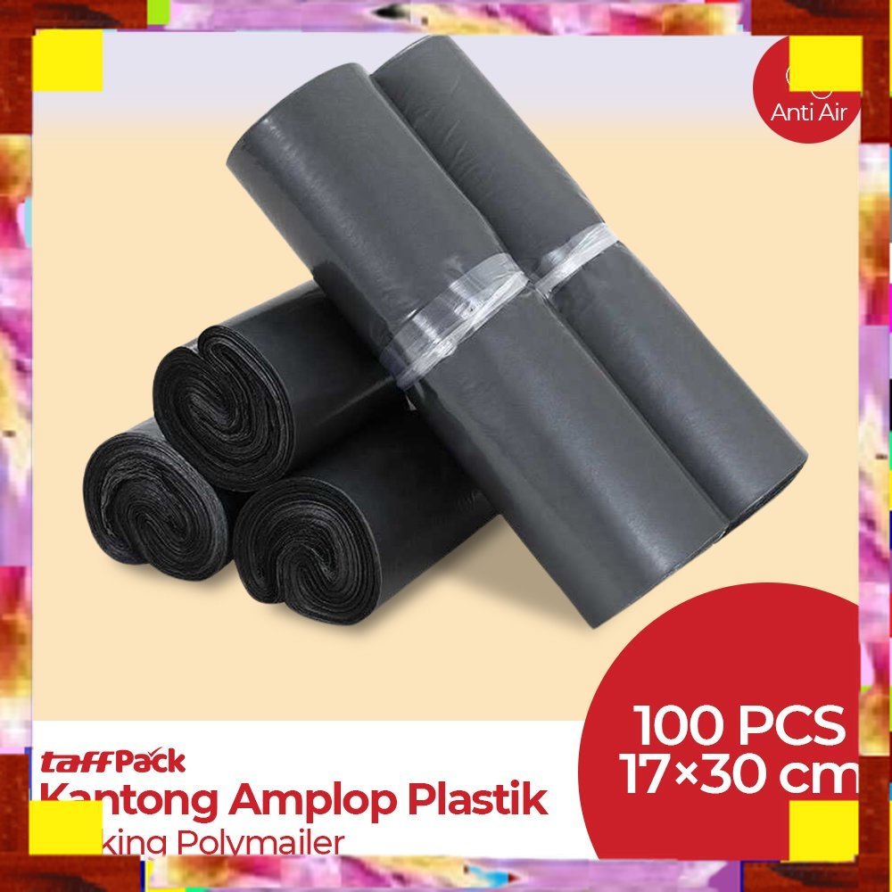 

Termurah Cuci Gudang TaffPACK Kantong Amplop Plastik Packing Polymailer Polybag 100 PCS 17 x30 cm - BlackTermurah Cuci Gudang