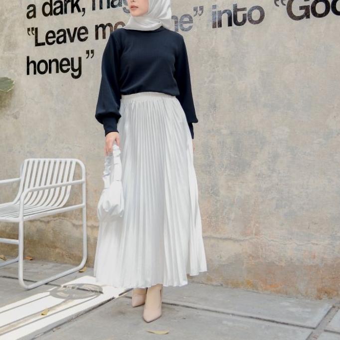 ✸ PLIZI Skirt - Rok Plisket by Hijab Mamah icis ◙