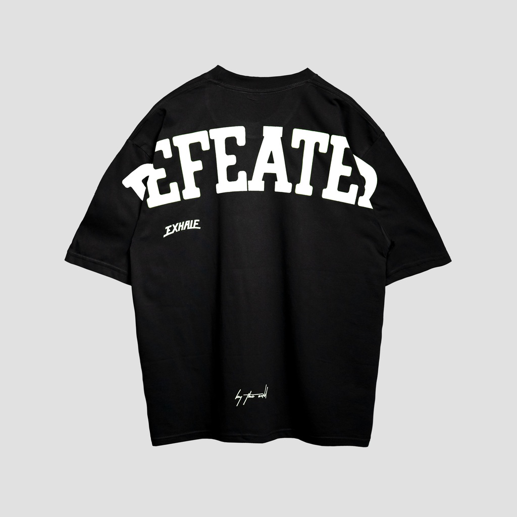 T-SHIRT BAJU KAOS DISTRO EXHALE DEFEATED PREMIUM SPECIAL BLACK | KAOS DISTRO PRIA WANITA