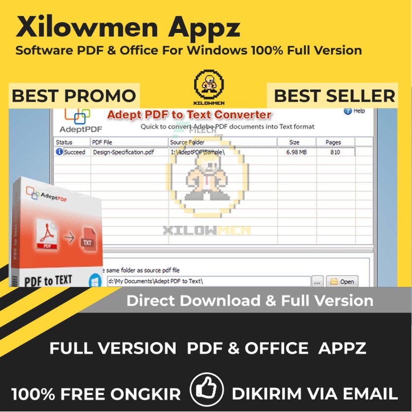 [Full Version]  Adept PDF to Text Converter Pro PDF Office Lifetime Win OS