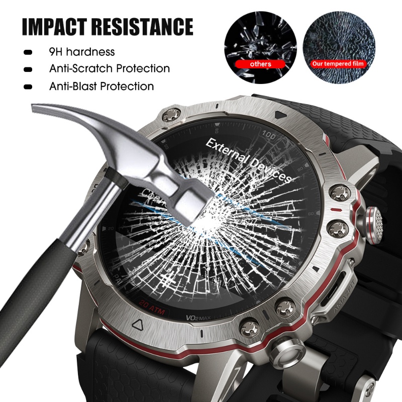 Soft Water Gel Film Full Coverage Front Film Tough Watch Film Pelindung Layar Arloji HD Watch Tempered Film Untuk Huami Amazfit Falcon