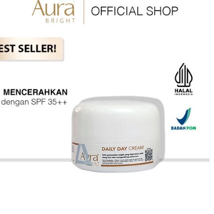 ➪ AURA BRIGHT DAILY DAY CREAM 10GR  - DAY CREAM AURA BRIGHT ◘
