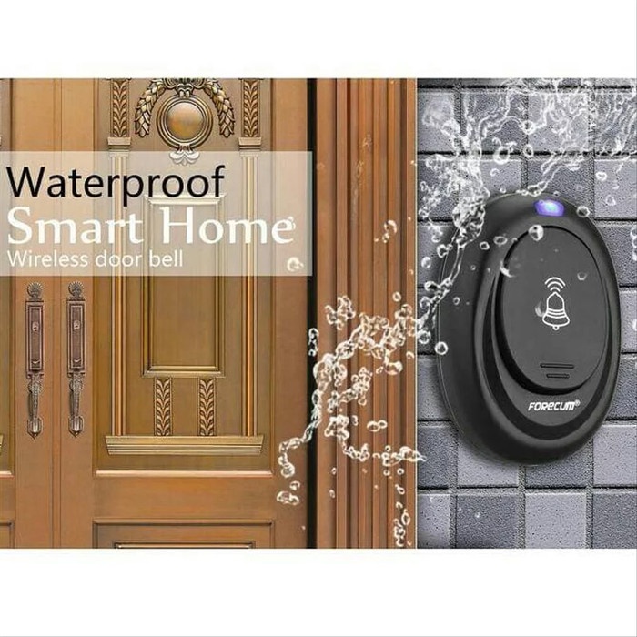 Bel Rumah Taffware Wireless Door Bell Smarthome Waterproof Bel Rumah Alarm Pintu(D9U7) Bel Pintu Rum