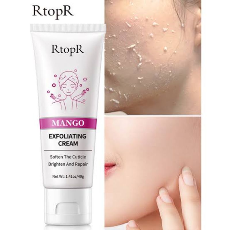 RtopR Face Exfoliating Cream Whitening Moisturizer Reapir Facial Scrub