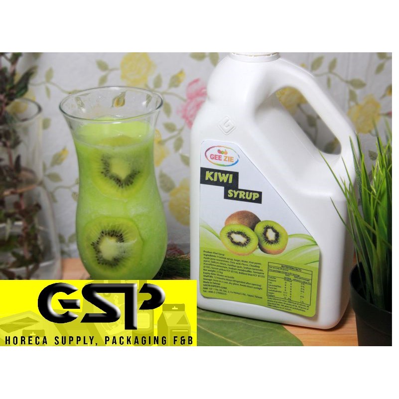 

✨NEW✨ -GEE ZIE Kiwi syrup concentrate / Syrup Kiwi / Sirup Kiwih kiwie import Taiwan- 1.1.23