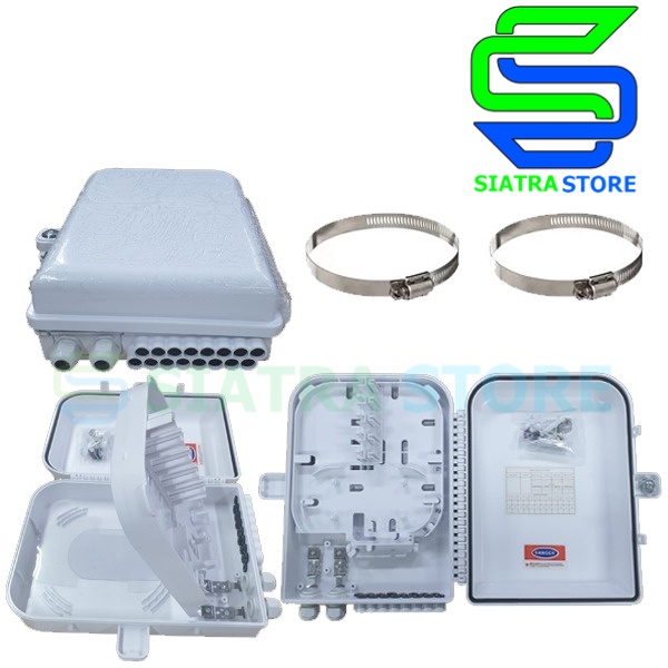 ODP 8/16 Core SC Tube Splitter | Box FO 16C Single Lock Buka Kanan