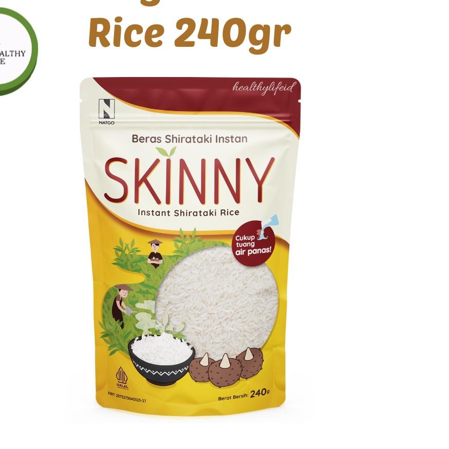 

➤ Natgo Skinny Shirataki Rice 240gr / Beras Shirataki / Beras Porang Skinny Cocok Untuk Diet ❃