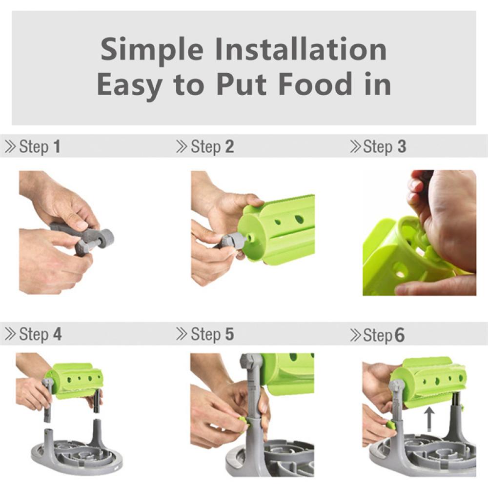 Timekey Pet feeding Slow-eating Roller Dog Pengumpan Otomatis Roller-Tipe Perkembangan Intelektual Mainan Hewan Peliharaan Yang Dapat Diputar Bocor R1W5