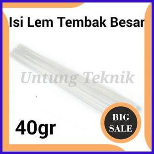 

sparepart Isi Hot glue gun Lem tembak besar 11.3mm x 30cm Clear 1F3B23