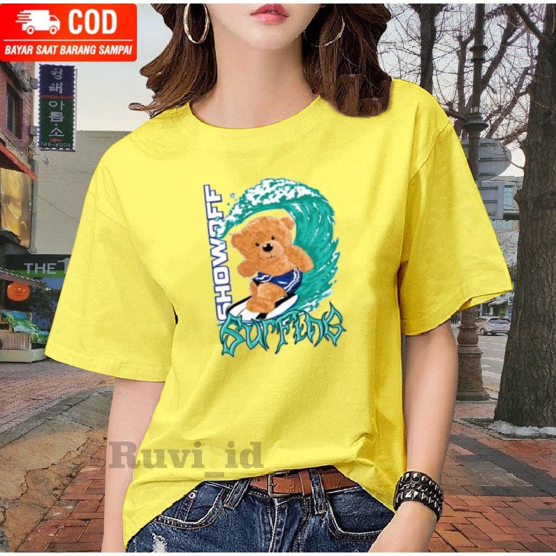 Ruvi_id-KAOS OVERSIZE / BELI 3 GRATIS HEADSET EXTRA BAS / KAOS BERUANG KEKINIAN / KAOS WANITA / KAOS PRIA / KAOS WANITA KOREAN STYLE / KAOS DISTRO / KAOS IMPORT / KAOS OBLONG / BLUS / T-SHIRT / ATASAN KEKINIAN / KAOS KATUN / KAOS MURAH