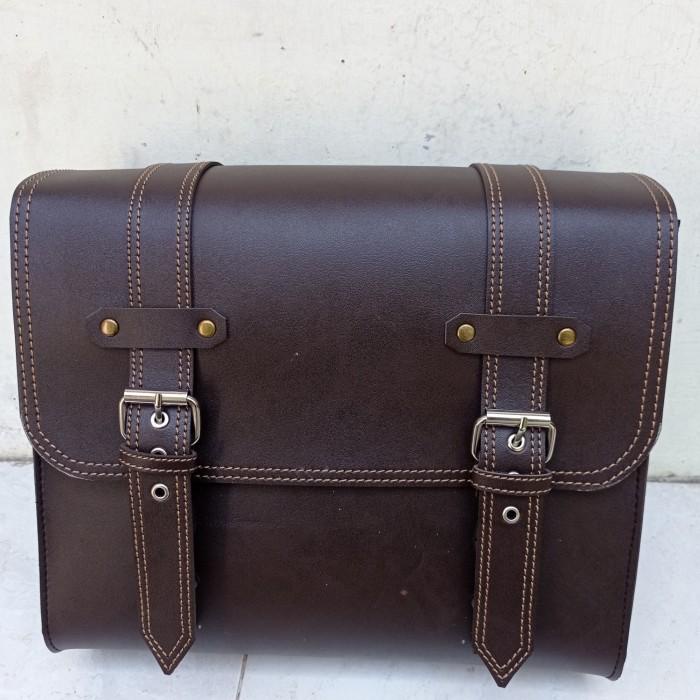 Tas classic motor / tas samping motor / tas kulit motor