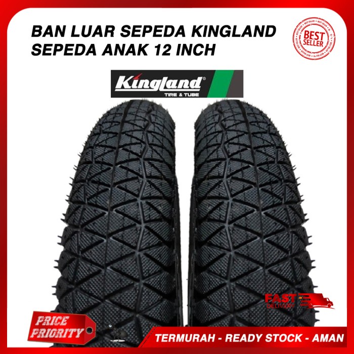 Ban Ban Luar Sepeda Anak 12" Ban Luar Sepeda 12 Inch Atlantis Kingland