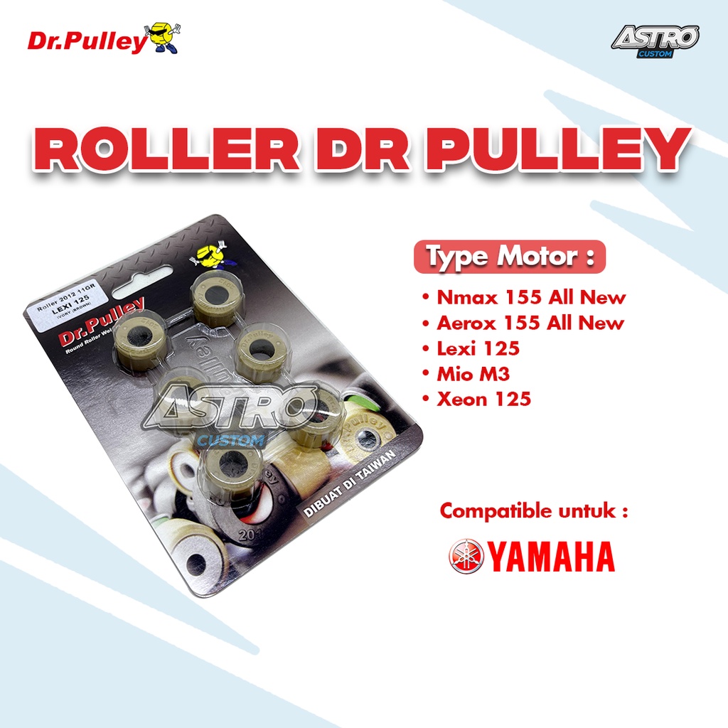 Roller Dr Pulley Nmax Lexi Aerox 155 Mio M3 Xeon 125 X Ride Mio S/Z Fino 125 Racing 8 sd 13 gram CVT
