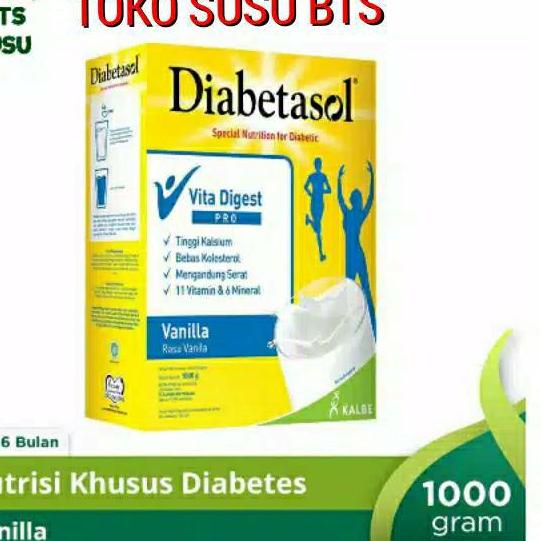 

Terbaik SUSU DIABETASOL 1KG VANILA COKLAT/ Diabetasol 1000gr l 