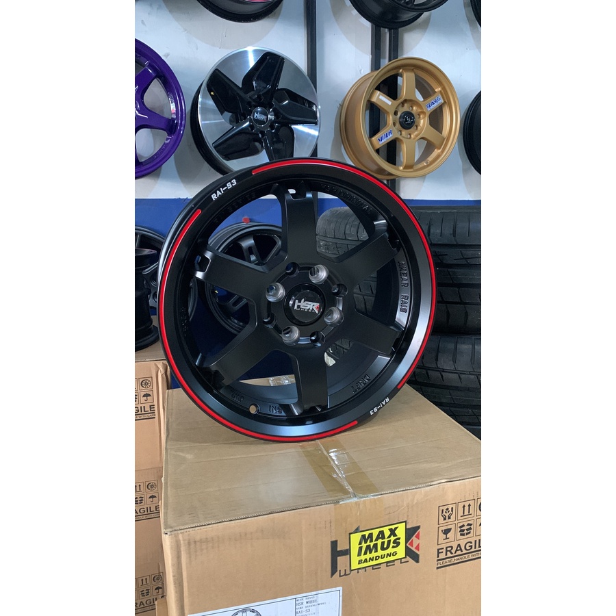 jual velg hsr ring 16 lebar 7 rata lubang 8 pcd 100-114