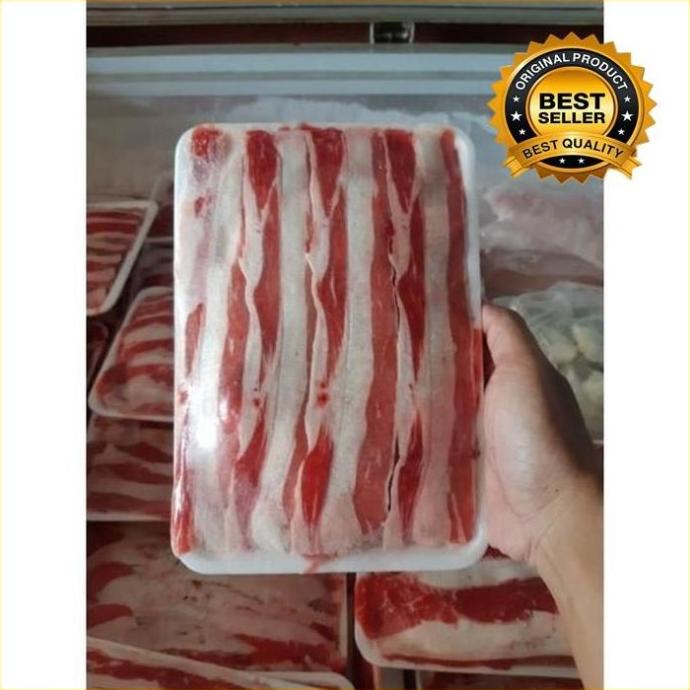 

USA BEEF SHORT PLATE - DAGING SLICE YOSHINOYA YAKINIKU SHABU SUKI 1KG H65464UJ