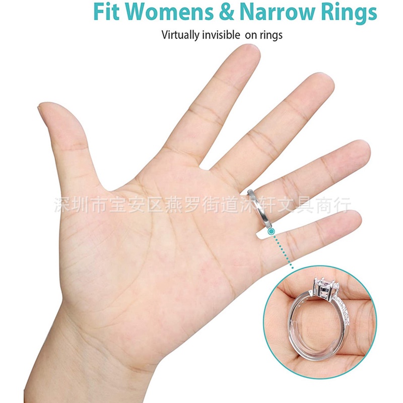 Original Ring Adjuster Invisible Pengganjal Cincin Silicone Transparan