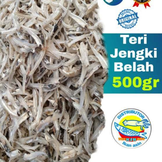 

❆ Ikan asin teri jengki belah vip-500gram ✻